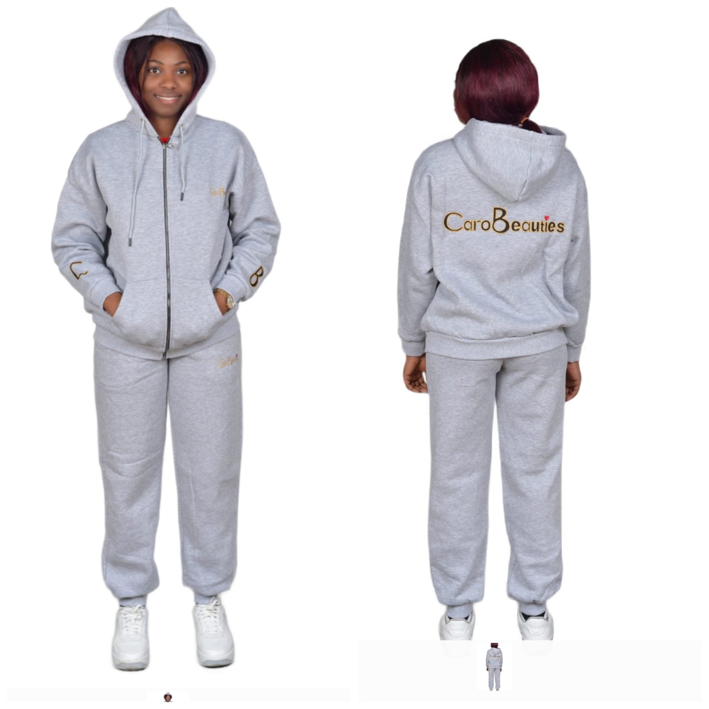 Unisex Zip Hooded Jogger Set